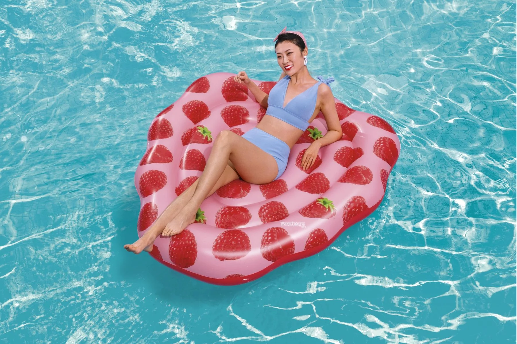 Inflatable Raspberry Scented Pool Float 3 Inflatable Raspberry Scented Pool Float