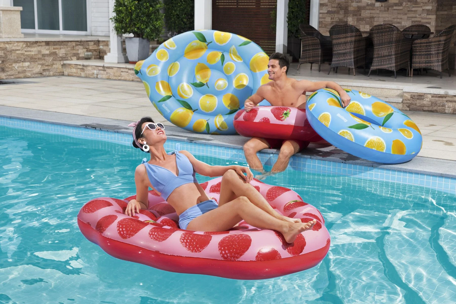 Inflatable Raspberry Scented Pool Float 5 Inflatable Raspberry Scented Pool Float