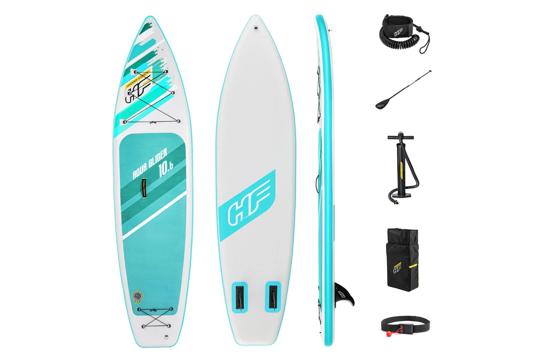 Hydro-Force 10ft 6" Inflatable Paddle Board SUP Set - Aqua Glider
