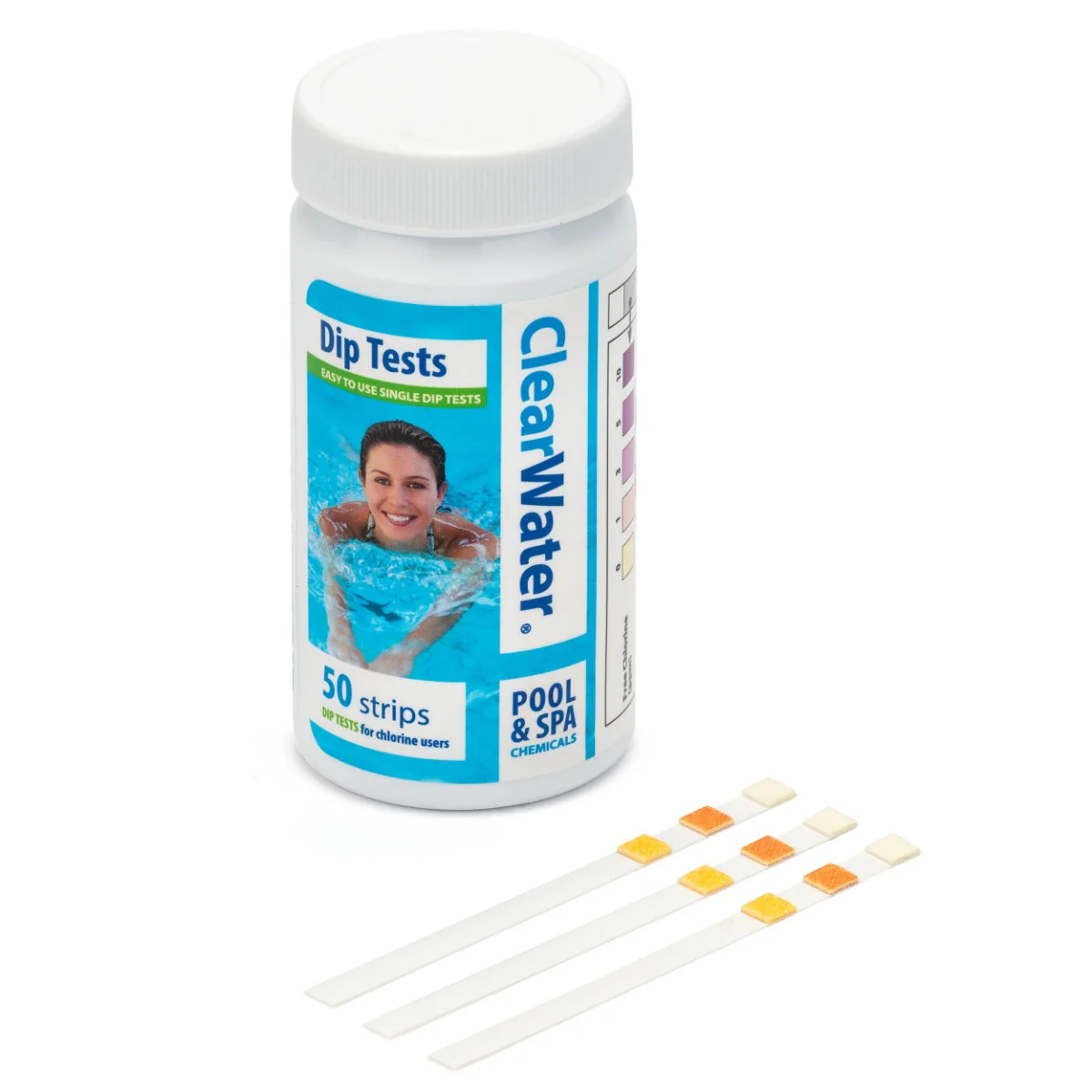 PH, Alkaline and Chlorine Dip Test Strips (50 Test Strips)