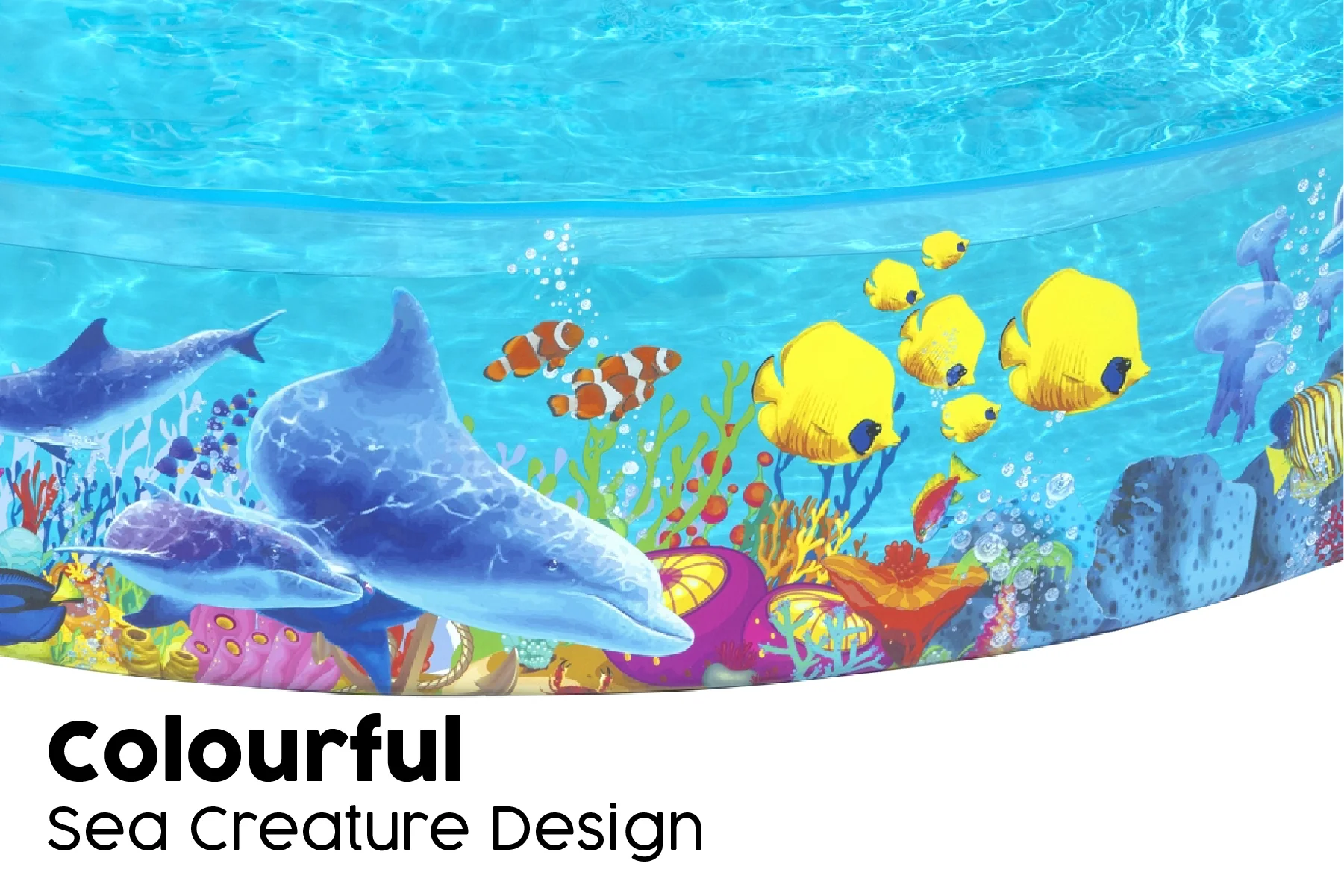 Sea Animals Themed Kids Inflatable Paddling Pool 7 Sea Animals Themed Kids Inflatable Paddling Pool
