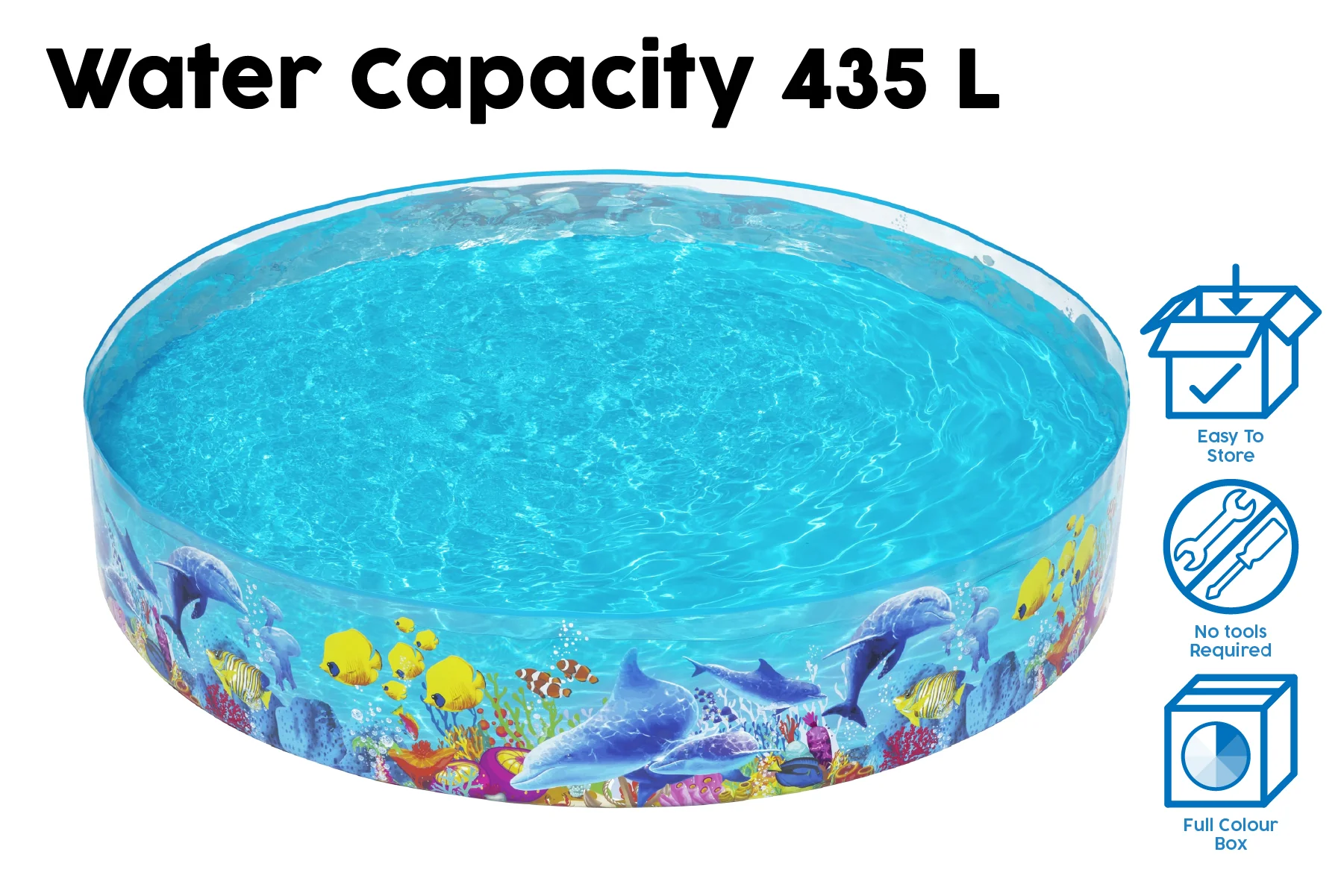 Sea Animals Themed Kids Inflatable Paddling Pool 8 Sea Animals Themed Kids Inflatable Paddling Pool
