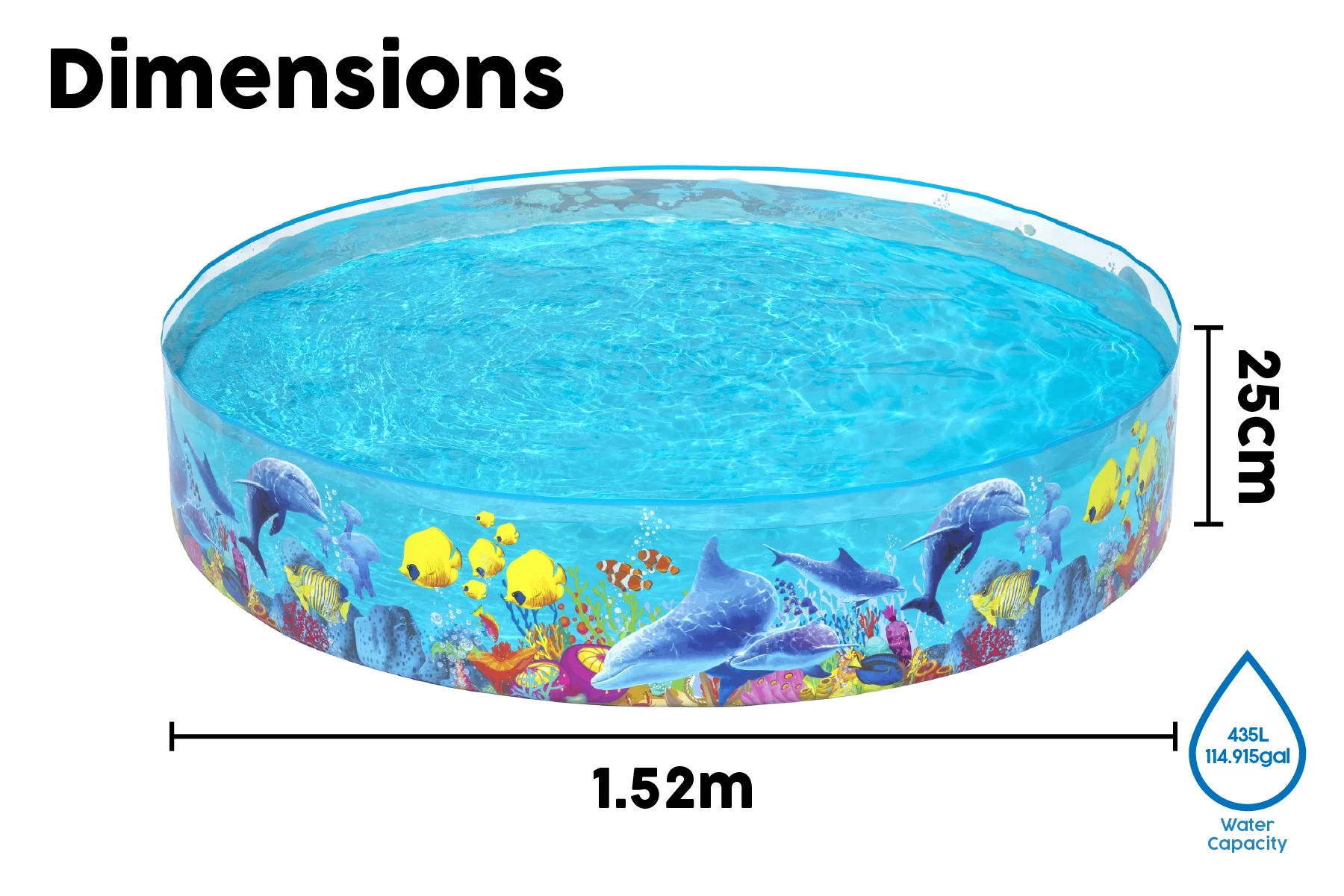 Sea Animals Themed Kids Inflatable Paddling Pool 9 Sea Animals Themed Kids Inflatable Paddling Pool