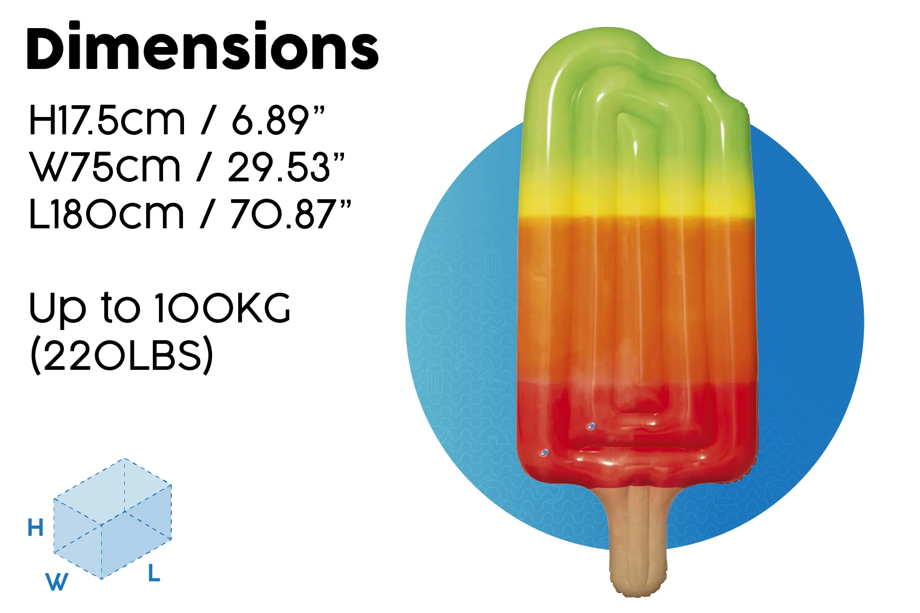 Inflatable Ice Lolly Pool Float 8 Inflatable Ice Lolly Pool Float