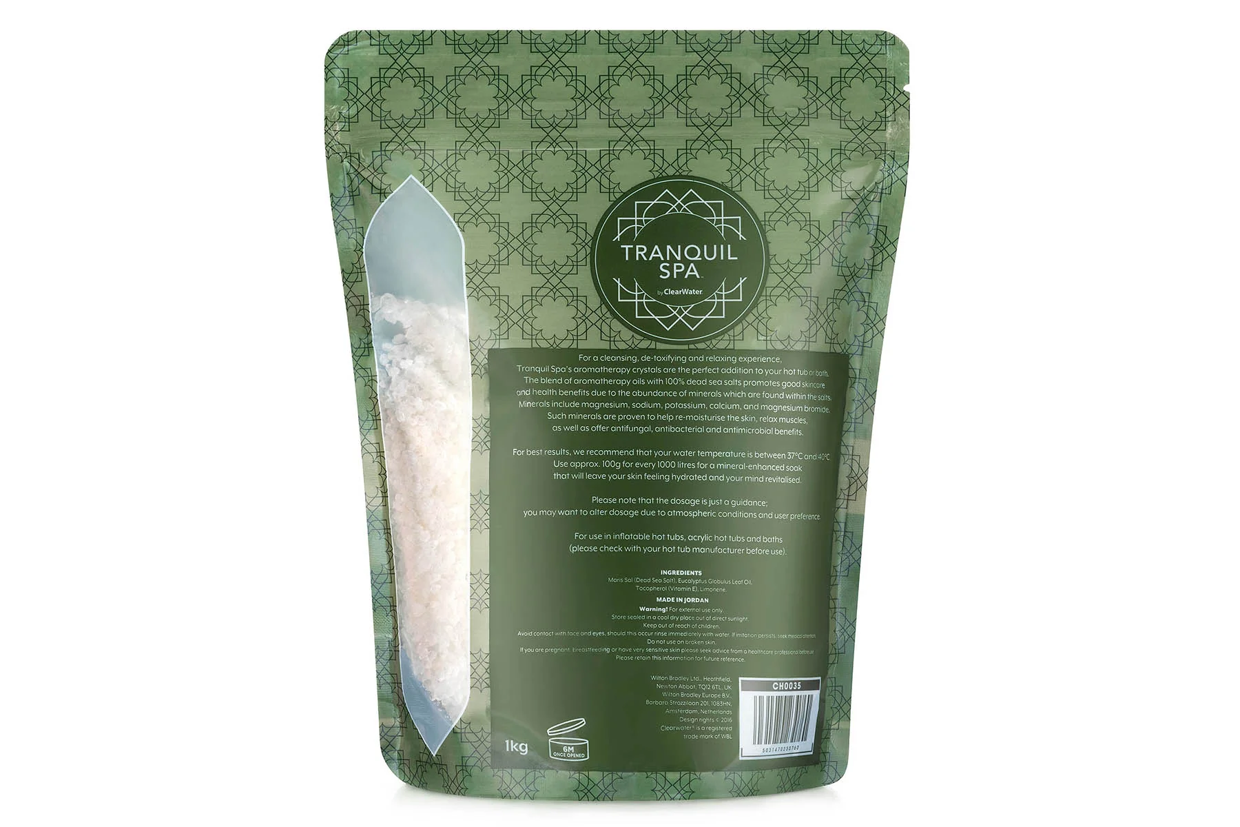Tranquil Spa Dead Sea Salts - Eucalyptus 5 Tranquil Spa Dead Sea Salts - Eucalyptus