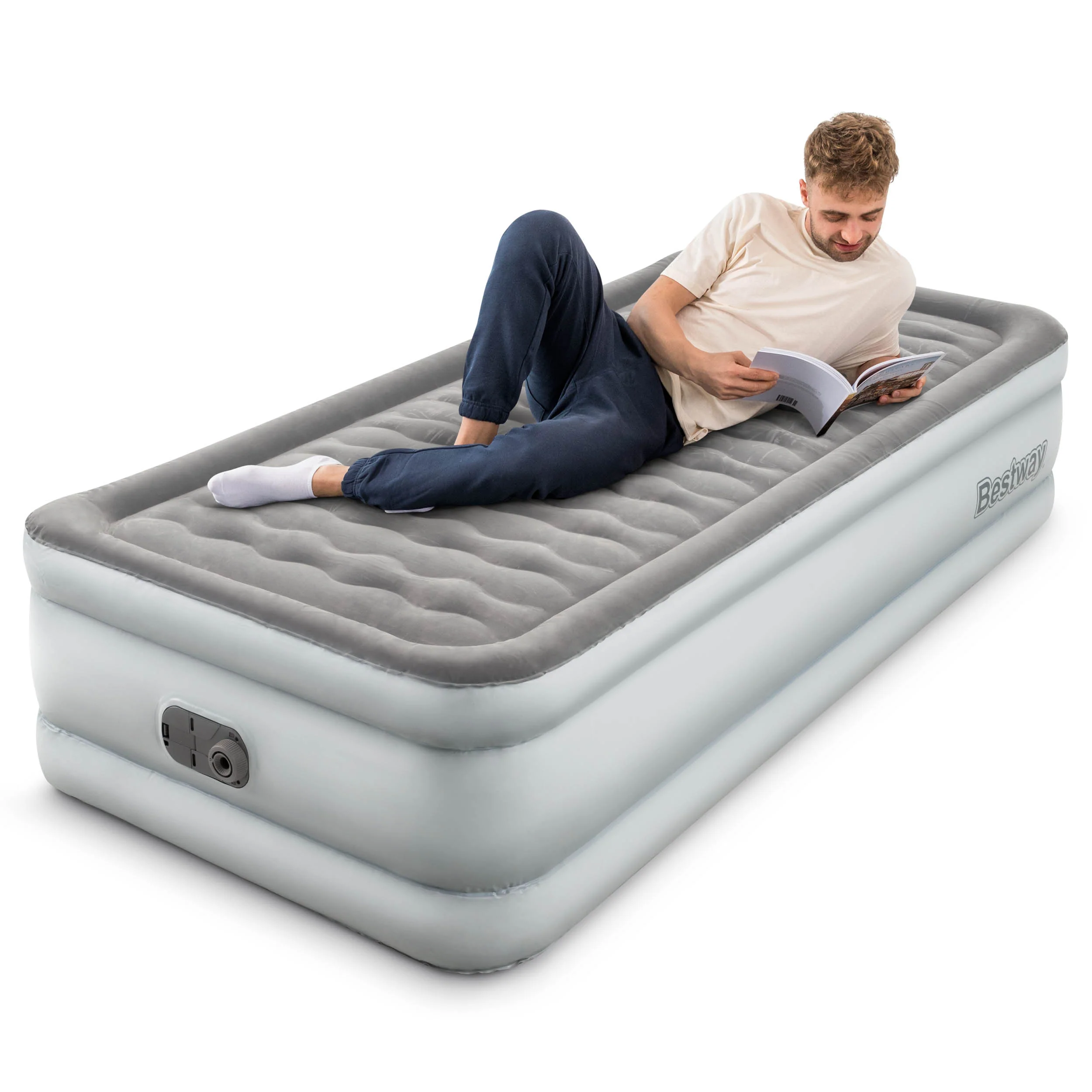 TriTech Single Size Airbed With Built In Pump