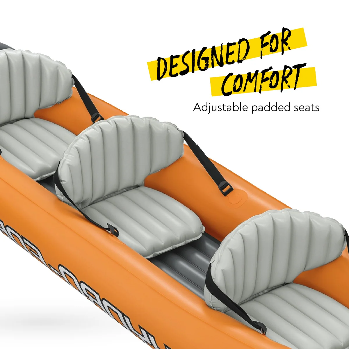 Hydro-Force 3 Person Inflatable Kayak Set - Rapid - Outlet 6 Hydro-Force 3 Person Inflatable Kayak Set - Rapid