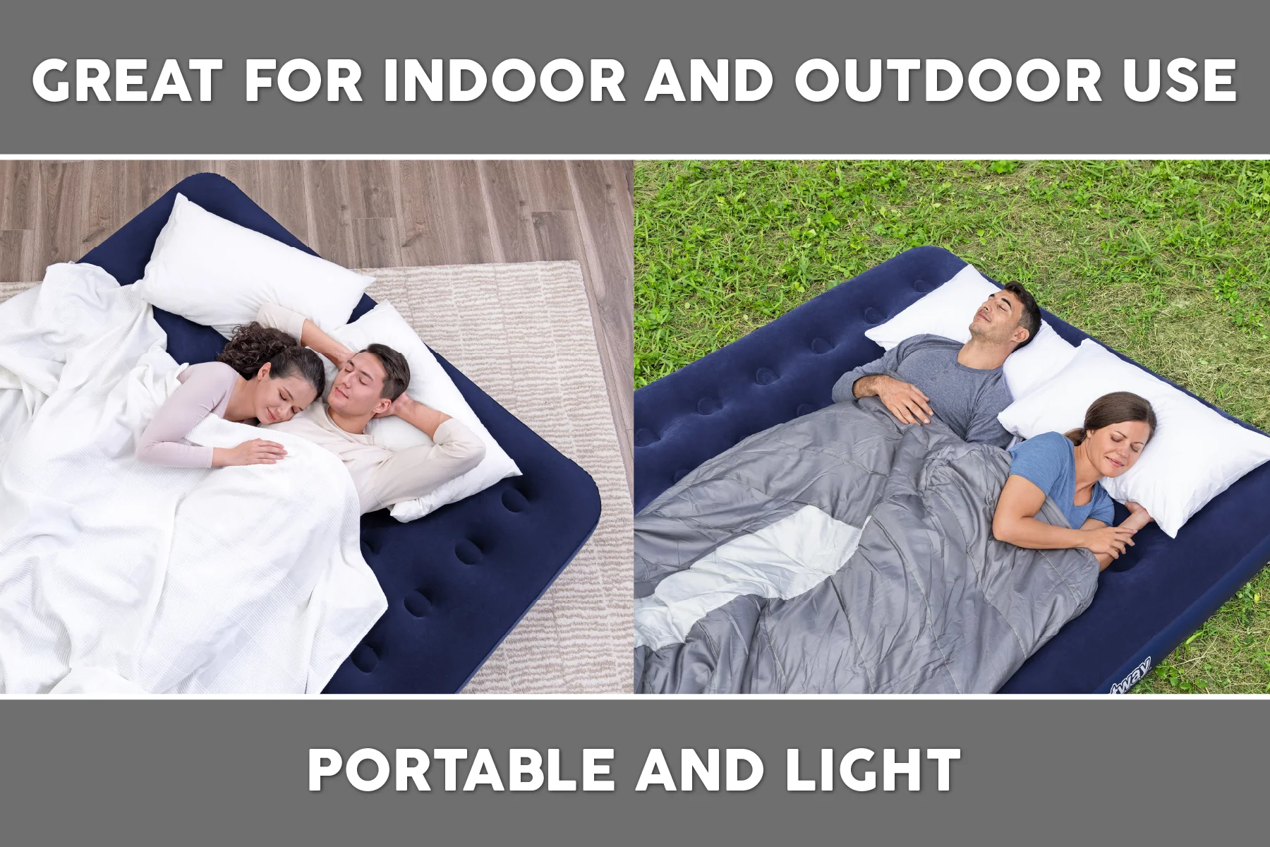 King Flocked Airbed Inflatable Air Mattress 5 King Flocked Airbed Inflatable Air Mattress