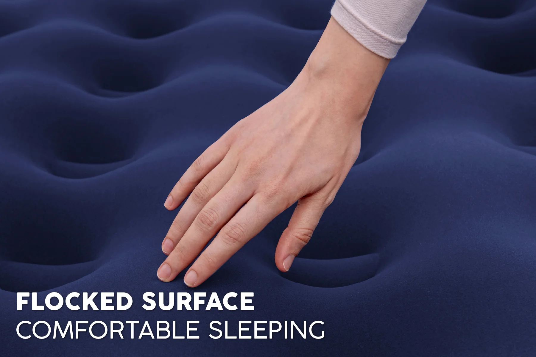 King Flocked Airbed Inflatable Air Mattress 6 King Flocked Airbed Inflatable Air Mattress