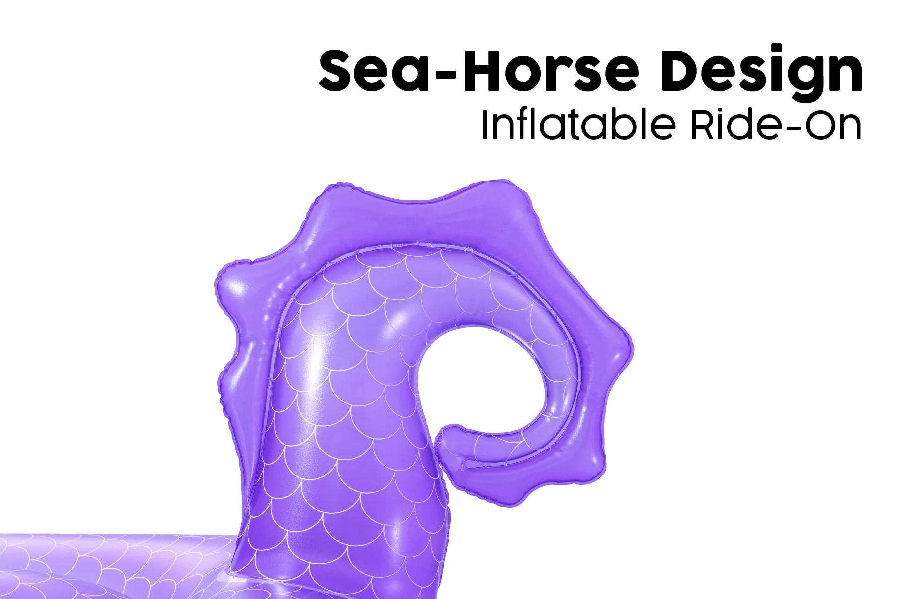 Inflatable Royal Seahorse Pool Float 5 Inflatable Royal Seahorse Pool Float