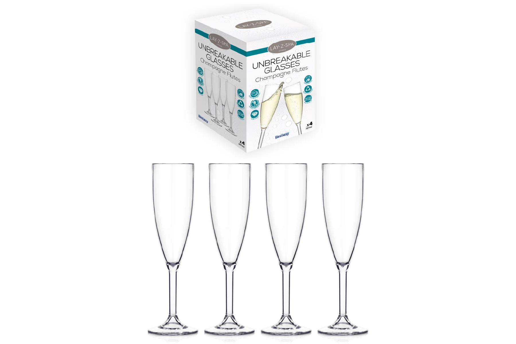 Hot Tub Champagne Flutes