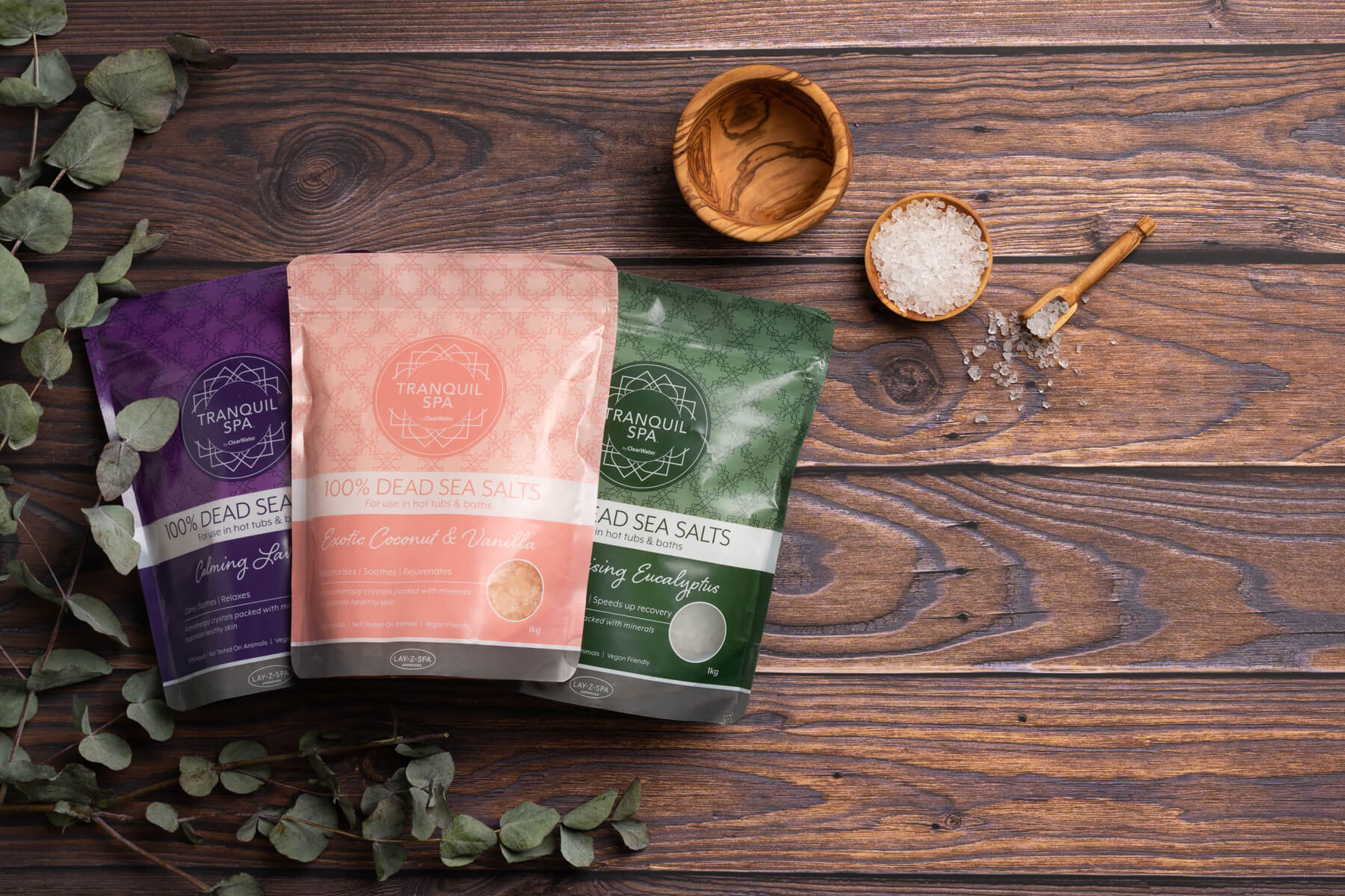Tranquil Spa Dead Sea Salts Collection 3 Tranquil Spa Dead Sea Salts Collection