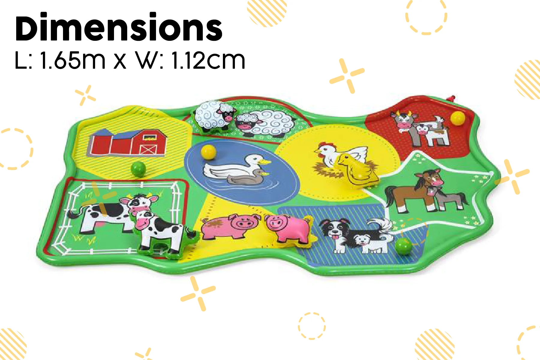 Barnyard Splash Pad Kids Water Mat 7 Barnyard Splash Pad Kids Water Mat