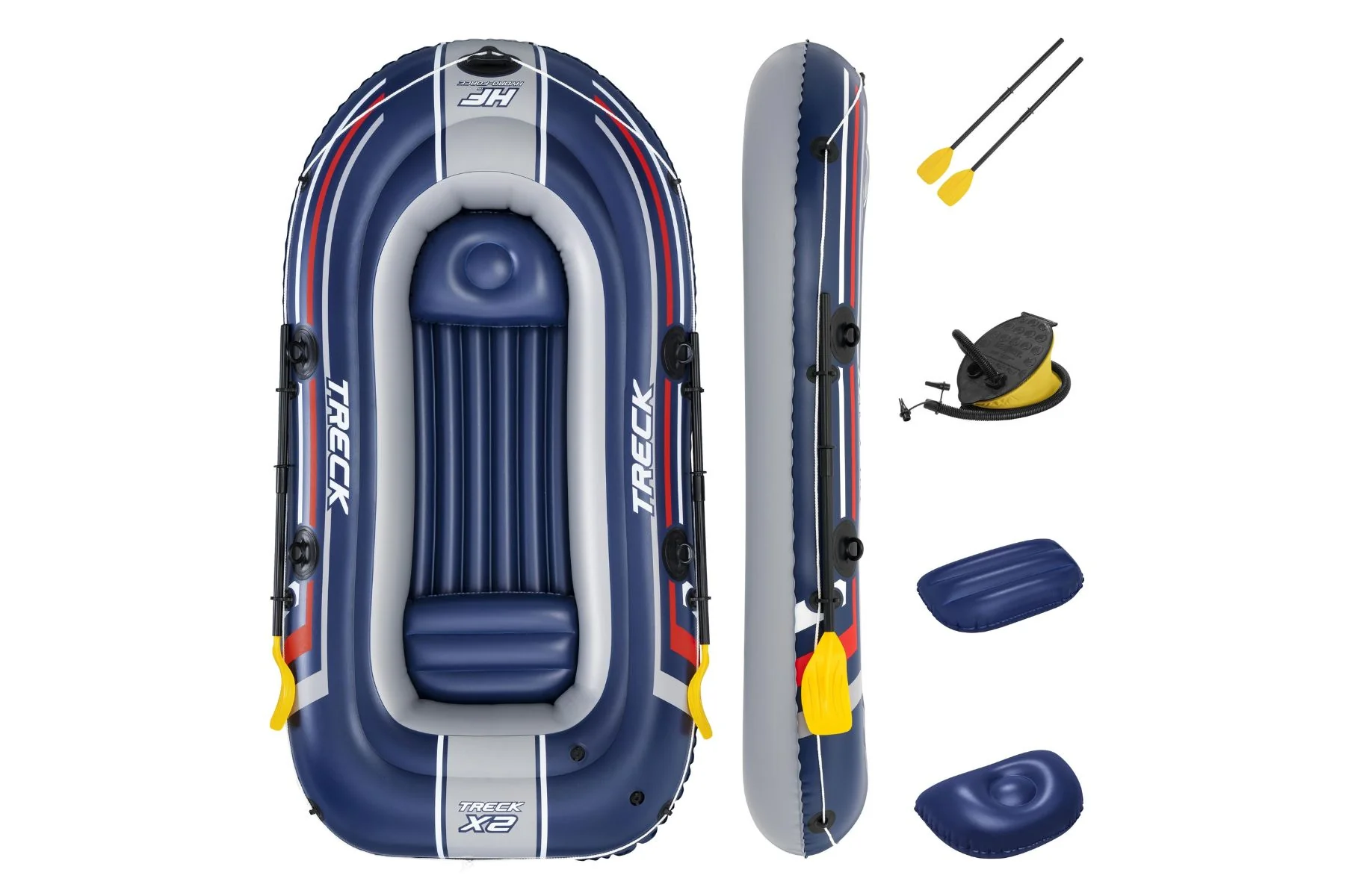 HydroâForce 3 Person Infltable Raft Set Treck X2