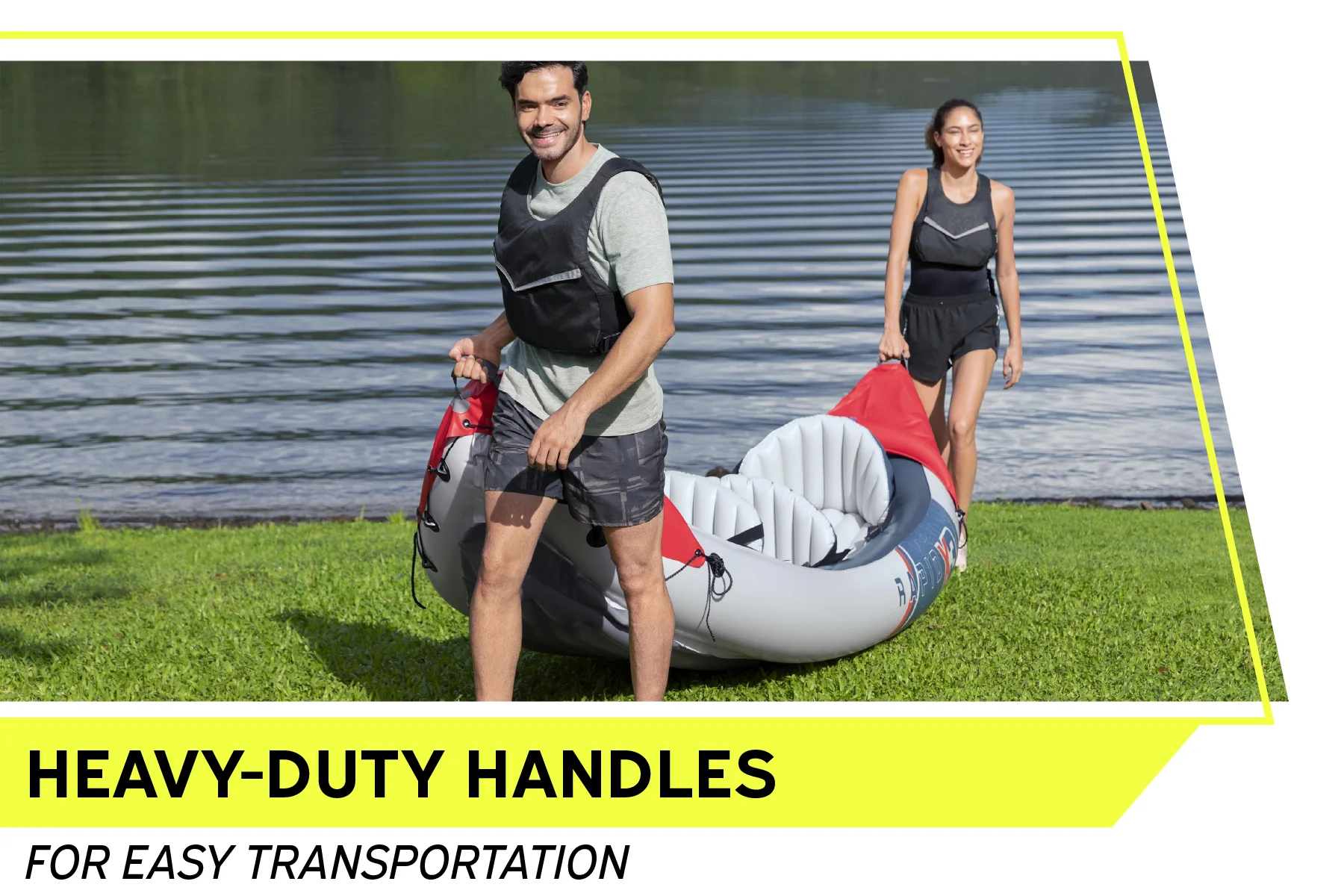 Hydro-Force 3 Person Inflatable Kayak Set - Rapid X3 6 Hydro-Force 3 Person Inflatable Kayak Set - Rapid X3